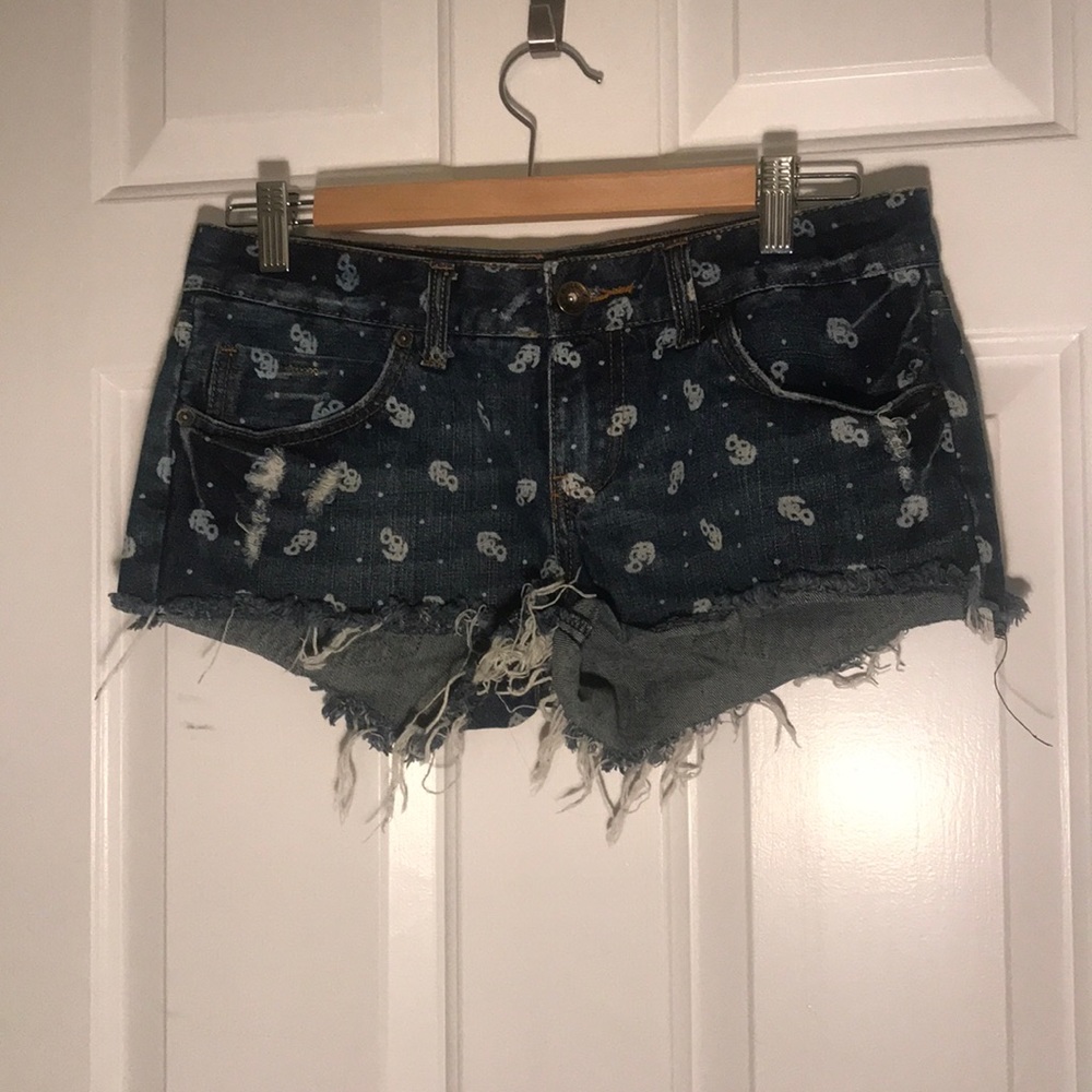 lightly worn billabong jean shorts